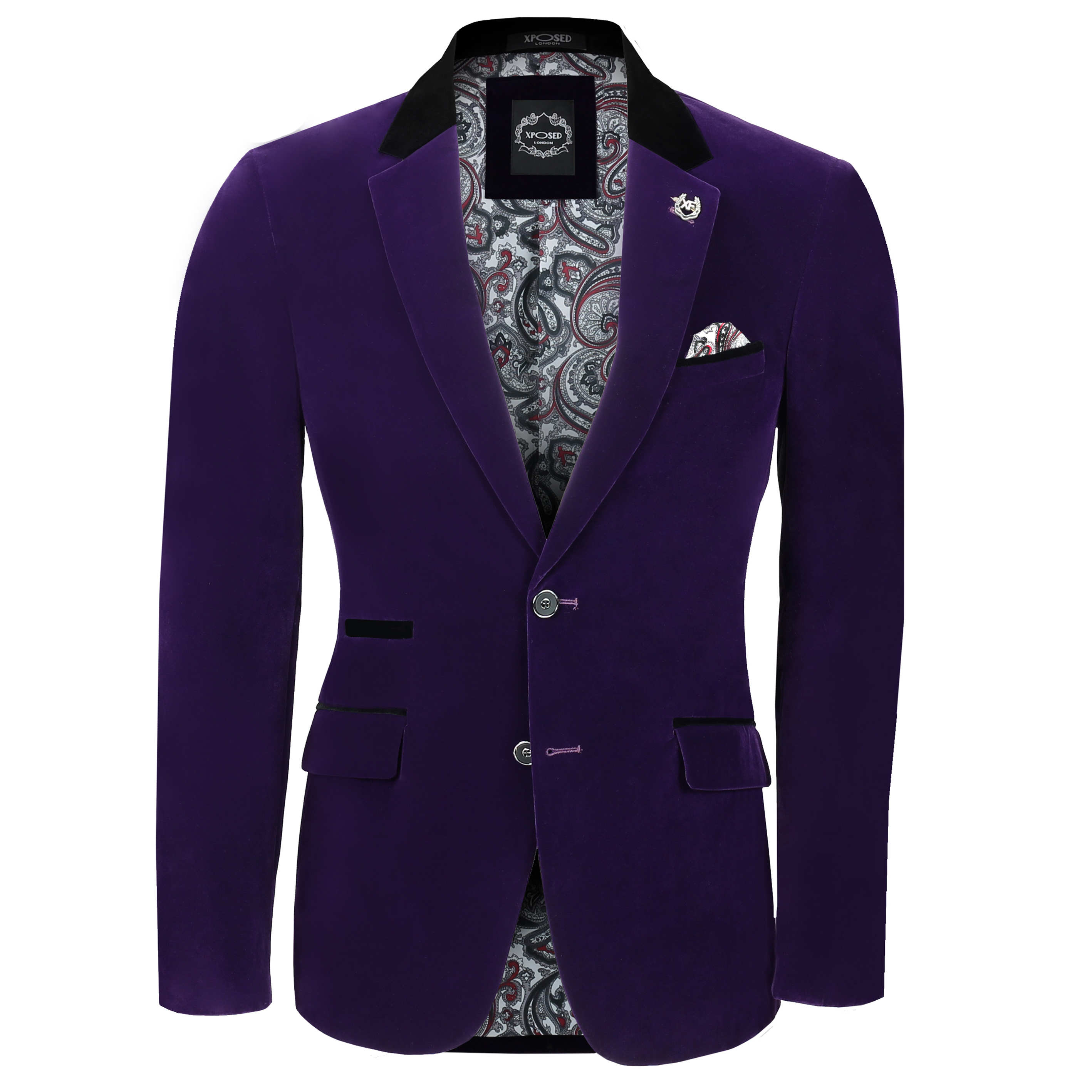 Velvet Blazer Purple